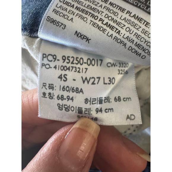 Levi Strauss Mid Rise Bootcut Women's W27 L30 Blue Jeans Cotton Blend Stretch - Picture 6 of 7